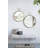 Iron Frame Vertical Round Mirror