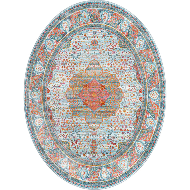 Oriental Indoor Rug, Oval 7'10" x 10'