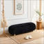 Banc de rangement en chenille 55,25 pouces avec pieds en bois d'hévéa-1453635270-1453635291