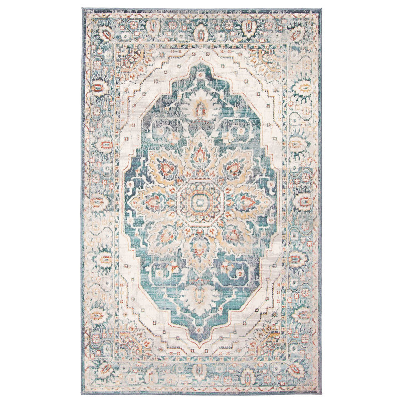 Legacy Teal Rug, Rectangle 5' x 8'