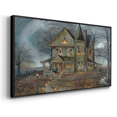 Haunted House- Framed Gallery Wrapped Canvas -Ready to Hang