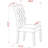 Bremond Parson Dining Room Chairs - Button Tufted Nailhead Trim Light Sable Linen Fabric Padded Chairs, Set of 2, Black-1760194509-1760194508