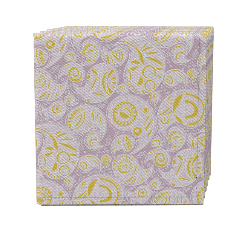 Rectangular Paisley Cotton Twill Tablecloth