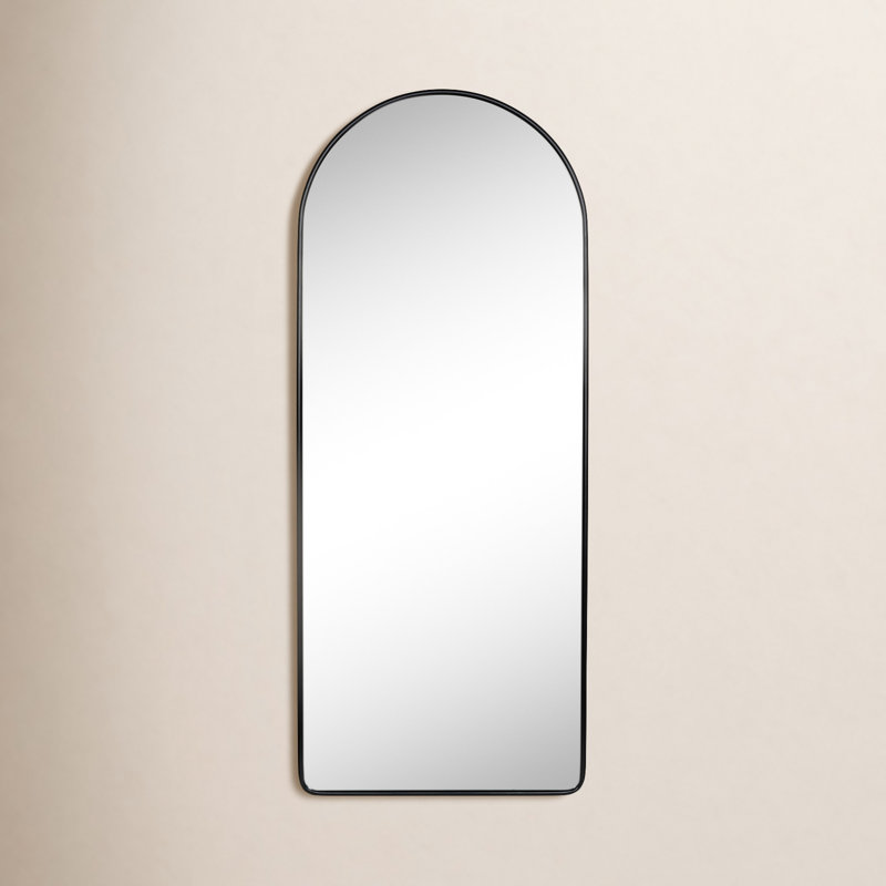 Colca Floor Mirror, Matte Black
