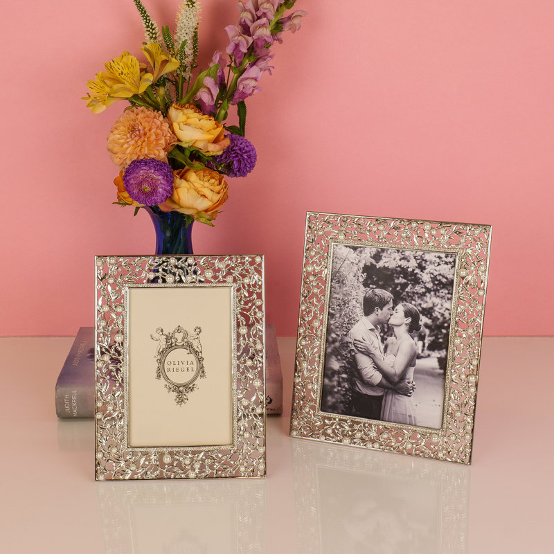 Eleanor Metal Picture Frame, 5" x 7", Silver