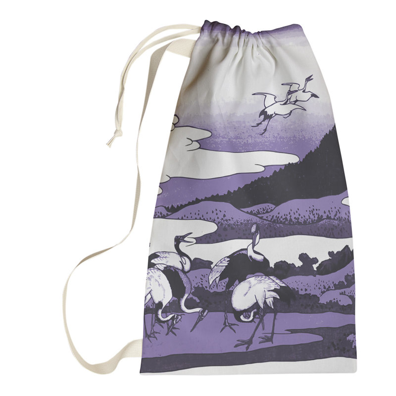 Sac à linge japonais, Grand (H 76,5 po x l 29,5 po x 1,5 po), Mauve