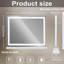 Assis Rectangle Bluetooth LED Metal Mirror