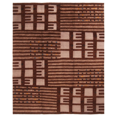 Performance Hand Knotted Wool Washable Geometric Indoor Rug