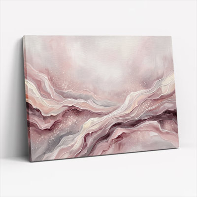 Ensemble de 1 tableau sur toile « Vagues de marbre »