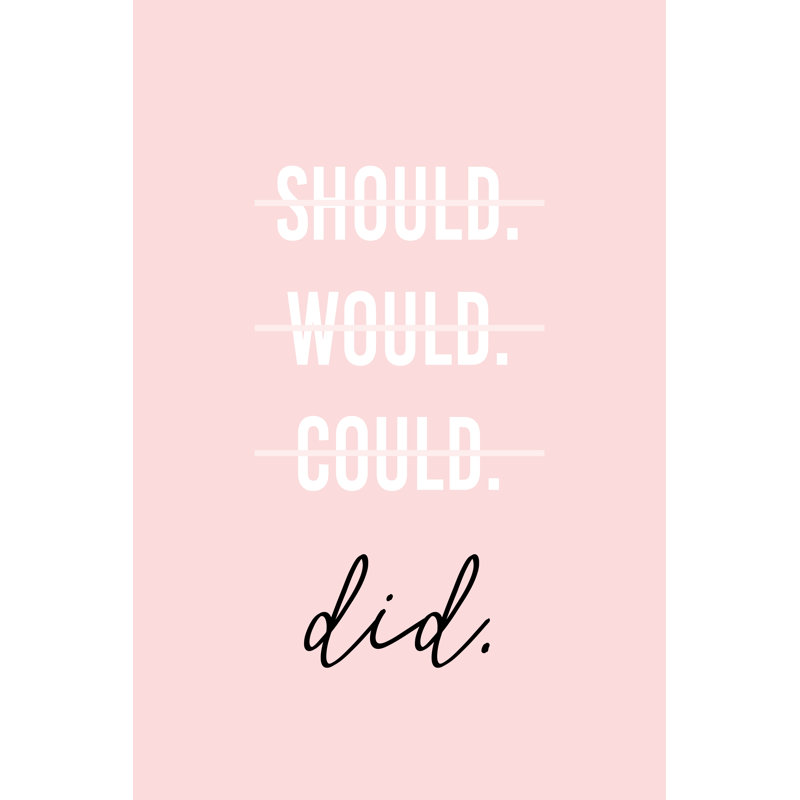 GRL PWR II by Anna Hambly - Typography Print, 91cm H x 61cm W, Wrapped Canvas