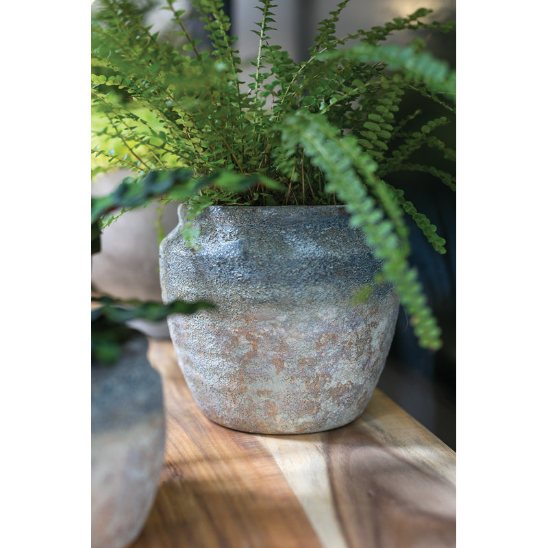 Dekland Handmade Ceramic Pot Planter, 6.25" H x 7.25" W x 7.25" D
