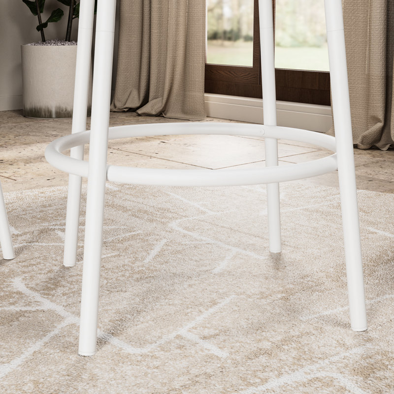 3 tables de bar avec 2 tabourets, table de pub moderne, petit déjeuner compact, surface ronde en velours moelleux à haute résistance, structure en acier, conception d'espace, assemblage, comptoir imperméable de 36 po, convient pour