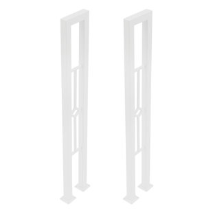 Rampes d'escalier décoratives en forme de U 35,43 po (Ensemble de 2)