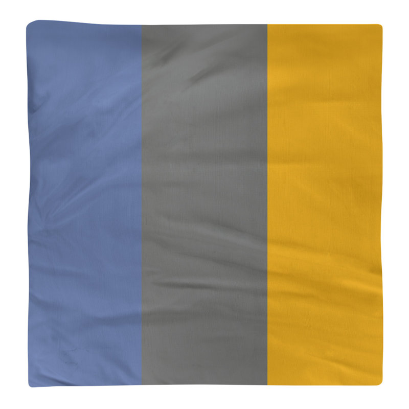 Serviette pour dîner de basket Memphis, Bleu basketball / gris basketball / jaune basketba, l 10 po x L 10 po, Polyester
