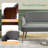Mini Sherpa Mid-Century Accent Chair,Hollow Back, Solid Wood Handrail,Comfy Multi-Use Armchair,-1929243763