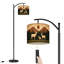 Lampe sur pied à arc avec abat-jour réglable Woodland