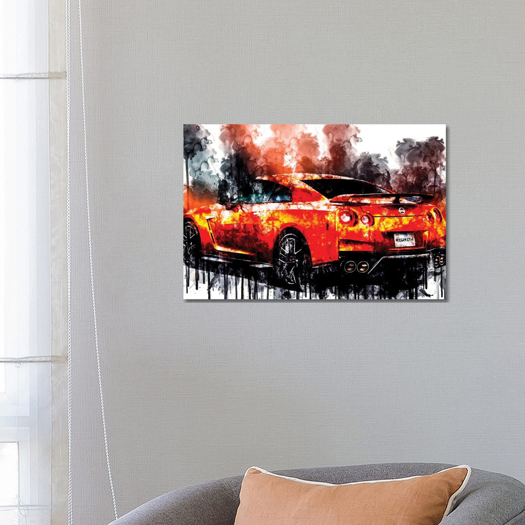 2017 Nissan GT R Fahrzeug CCXXIX von Sissy Angelastro - Galerie-Giclée auf Leinwand