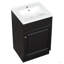 Meuble-lavabo de 20 po avec lavabo, meuble-lavabo avec tablette de porte et tablette réglable-662565449