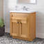 Meuble-lavabo de 24 po Brookings, en bois massif, entièrement assemblé, gris Sherwin Williams® - Design House, 215517-97986002