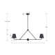 Kinston 2 Light Metal Dimmable Linear Chandelier