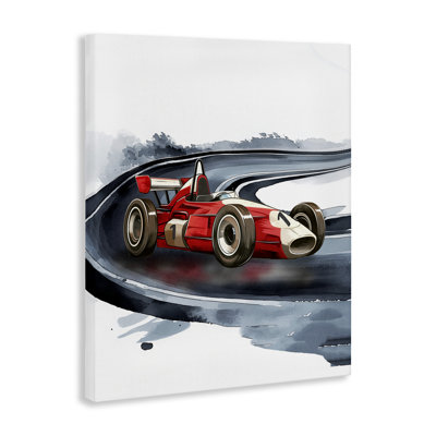 Race Day F1 Car Canvas, design by Christine Simpson Art