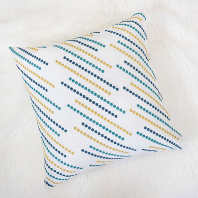 Embroidered Throw Pillow