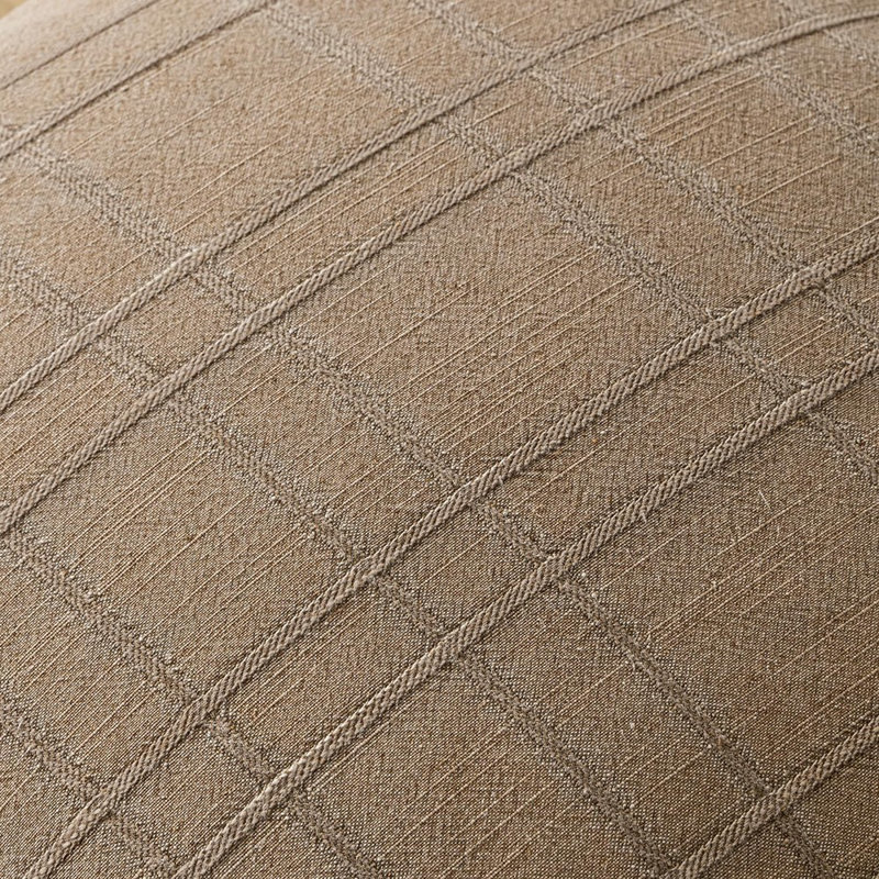 Coussins décoratifs à carreaux décoratifs en lin 18 x 18 Neutre