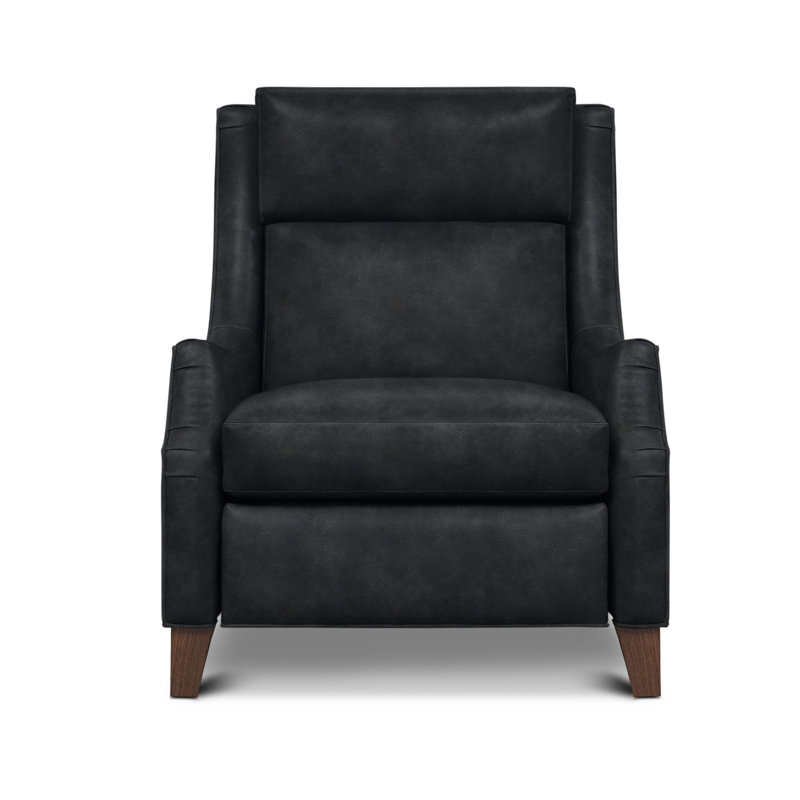Fauteuil inclinable électrique Talisman, Cuir véritable bleu foncé foncé, Espresso