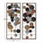 Multi Colored Metal Geometric Overlapping Round Cutouts Home Wall Decor, 2 Assorted 11"W, 29"H