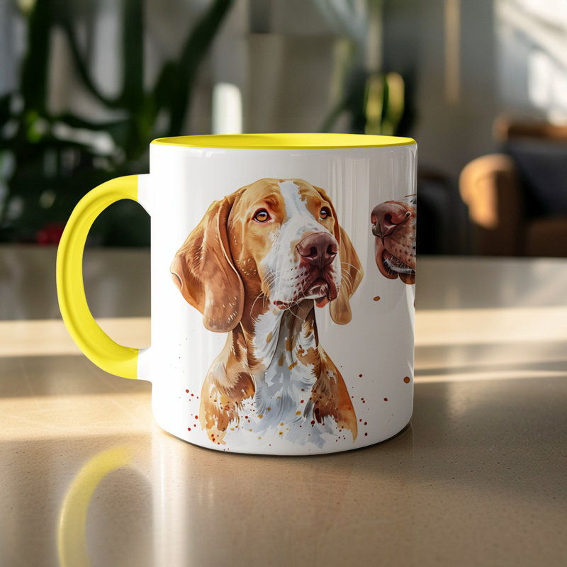 Mug, 2, Yellow