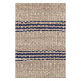 Jute Ticking Indigo Handwoven Rug