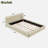 Queen Size Upholstered Platform Bed with Thick Fabric, Grounded Bed with Solid Frame,-1439740614