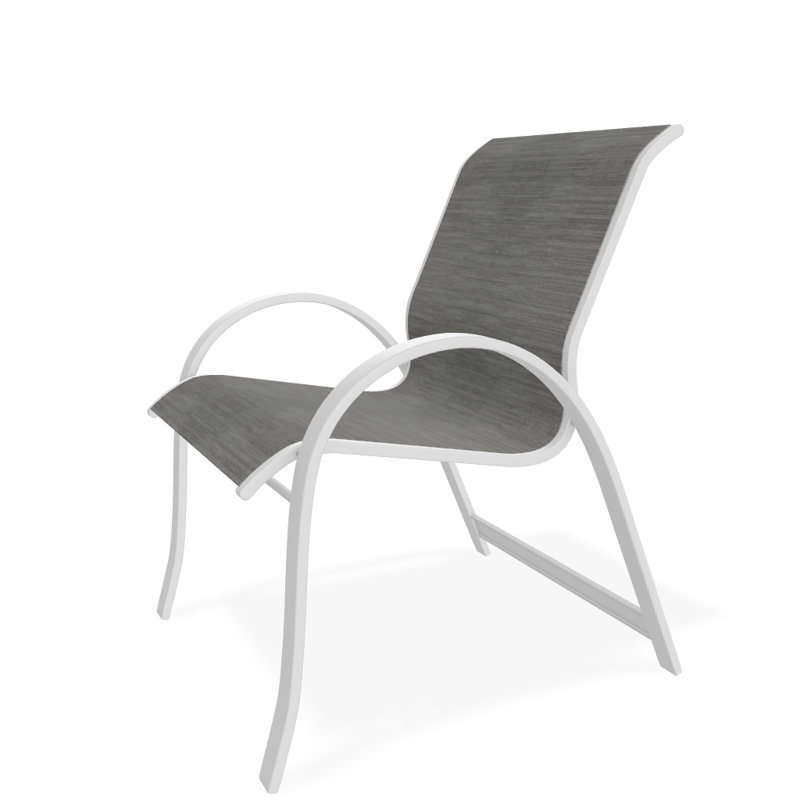 Fauteuil de salle à manger empilable Hiraku, Sicile, Blanc