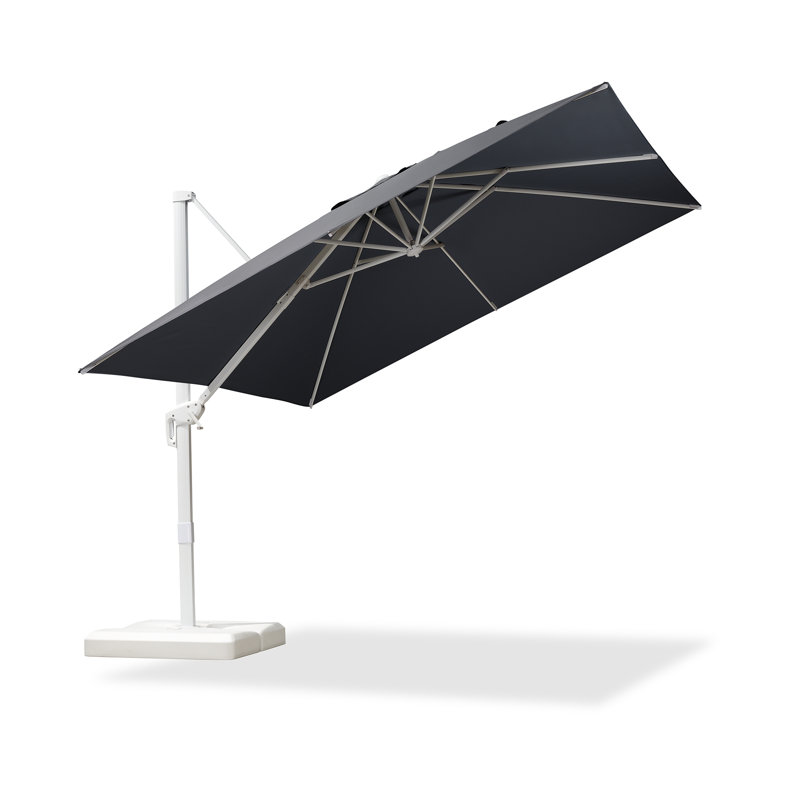 304cm Cantilever Parasol, Light Grey