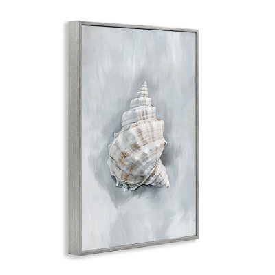 Conch Seashell Mirage Framed Giclee, design by Ramona Murdock