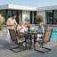  Ensemble de 2 chaises de patio Textilene