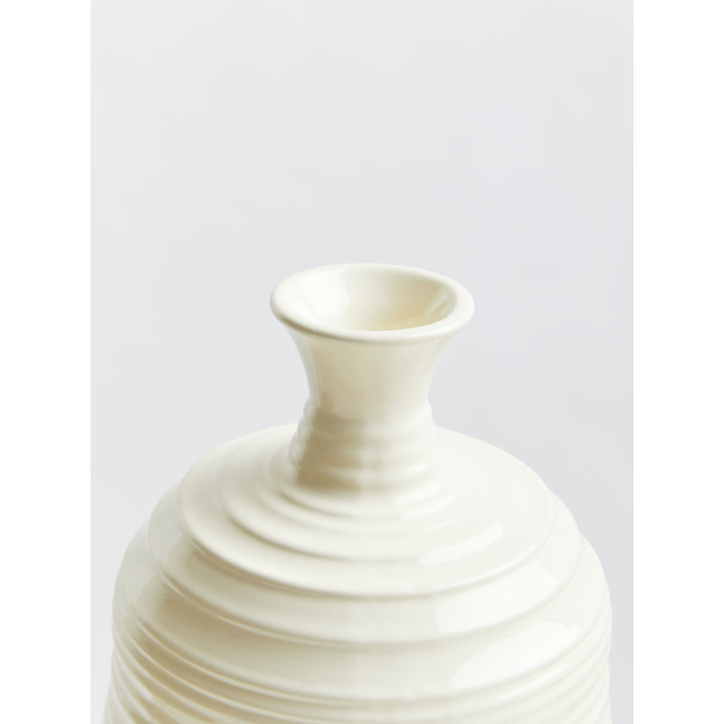 Brungardt Ceramic Table Vase, Cream, Small