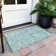 Machine Washable Indoor/Outdoor Xhevrie Blue Rug