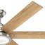 Ventilateur de plafond standard à DEL 6 pales 60 "avec commande murale et ensemble d'éclairage inclus-39397229