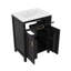 Ensemble de meuble-lavabo moderne 48 po avec lavabo en céramique, meuble de rangement équipé d'un tiroir rabattable et de tablettes à deux niveaux-68489946