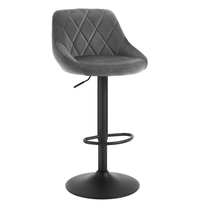 Adjustable Height Counter Stool with Metal Frame