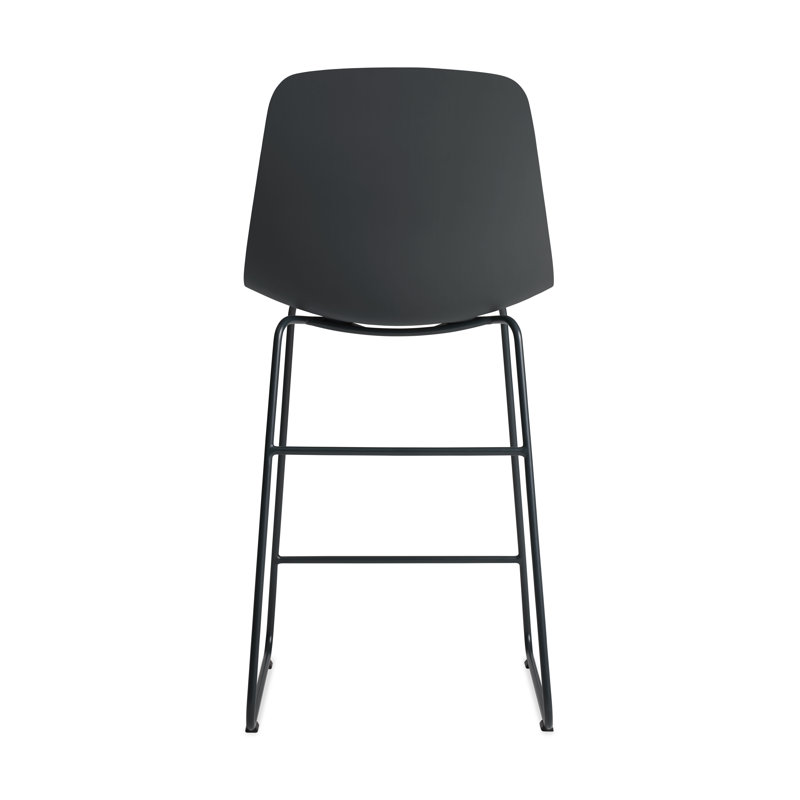 Clean Cut Stool with Sled Leg, Counter Stool (24” Seat Height), Oblivion