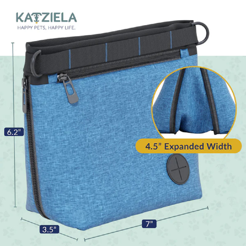 Pochette à gâterie pour animaux Katziela, Bleu
