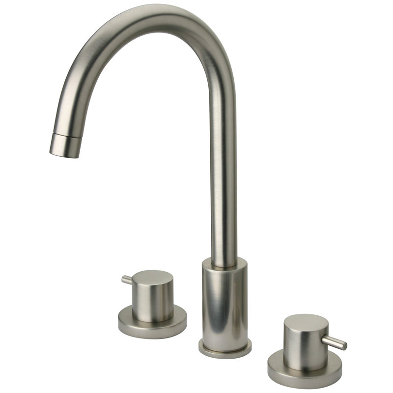 Elba 2-handle Bathroom Faucet with Drain Assembly, Brushed Nickel