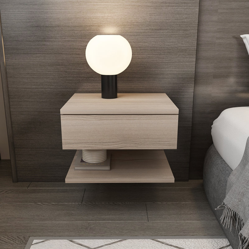 Juliette 45cm W Bedside Table, Grey