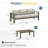 3 Seats Sofa With Patio Coffee Table-112463259