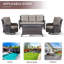Ensemble de chaises berçantes et pivotantes 360 degrés Mickala-977050443-977050436