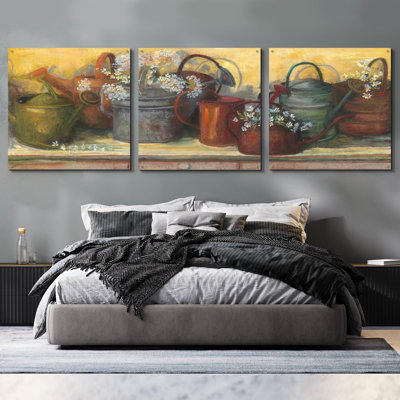 Epic Art «Watering Cans» par Carol Rowan, acrylique G «Watering Cans» par Carol Rowan