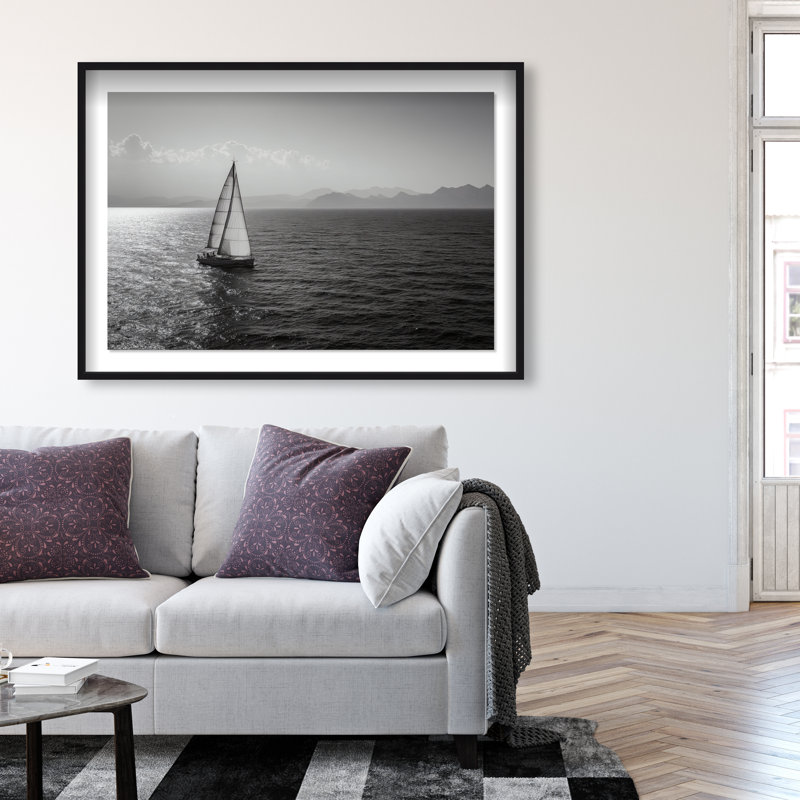 Edge Of Silence Print by Oliver Gal, 11.5"H x 16.5"W, Black Shadowbox