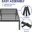 Ebern Designs Bed Frame Heavy Duty Metal Platform Bed Frame No Box Spring Neededv-791732676
